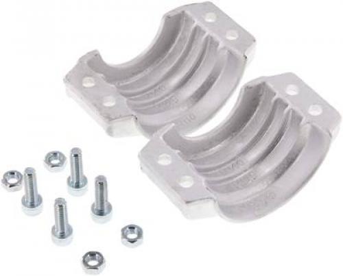 Klemmschalen – 2-teilig für Industrieschläuche, Aluminium, alle Größen