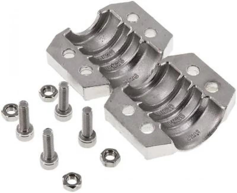 Klemmschalen 2-teilig Einbindeschalen Edelstahl 1.4401 V4A Industrieschläuche