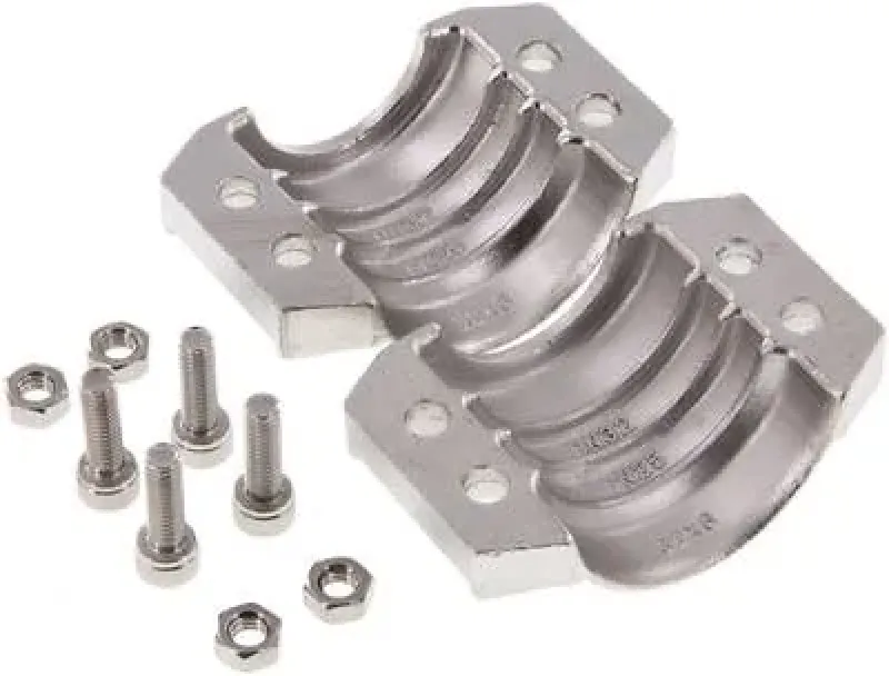 Klemmschalen 2-teilig Einbindeschalen Edelstahl 1.4401 V4A Industrieschläuche