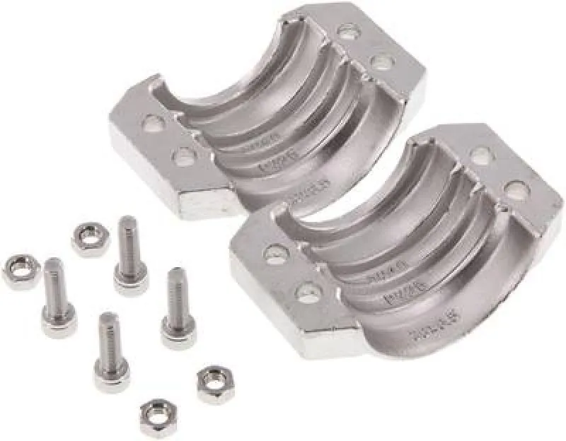 Klemmschalen 2-teilig Einbindeschalen Edelstahl 1.4401 V4A Industrieschläuche