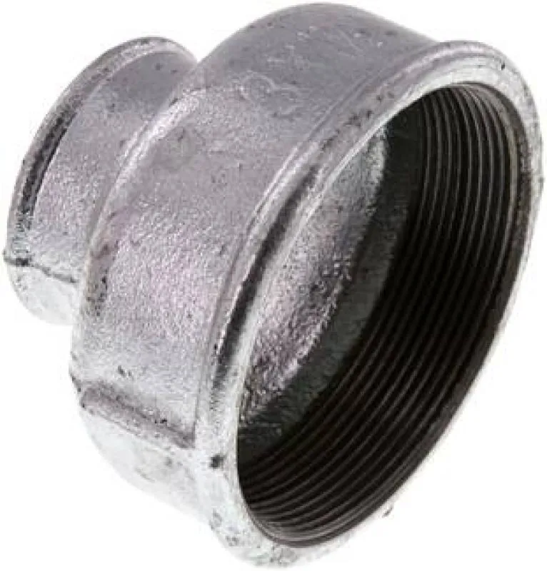 Muffe und Reduziermuffe aus Temperguss verzinkt, runde Ausführung, bis 25 bar, alle Größen