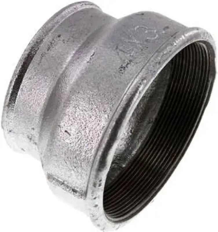 Muffe und Reduziermuffe aus Temperguss verzinkt, runde Ausführung, bis 25 bar, alle Größen
