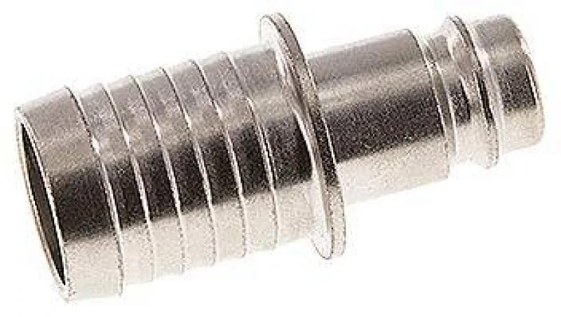 Kupplungsstecker mit Schlauchtülle, NW 10, Stahl gehärtet & vernickelt, verschiedene Größen