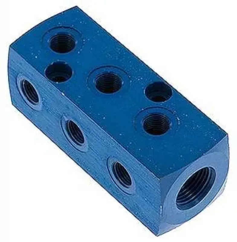 Aluminium-Verteilerblock 9-fach & 12-fach, PN 16, Industrie-Großverteiler, alle Größen