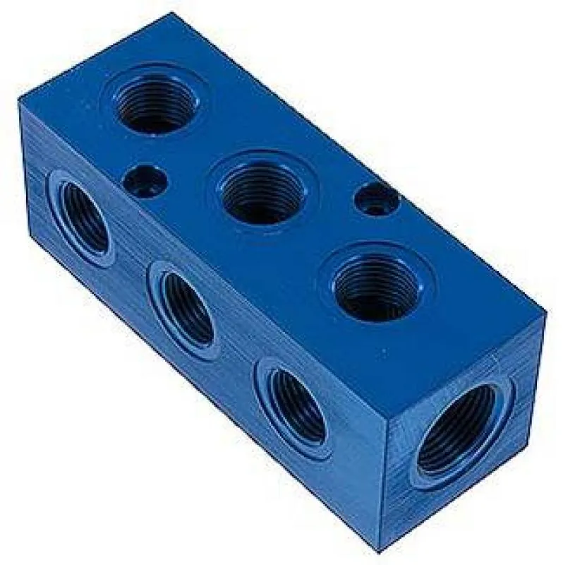 Aluminium-Verteilerblock 9-fach & 12-fach, PN 16, Industrie-Großverteiler, alle Größen