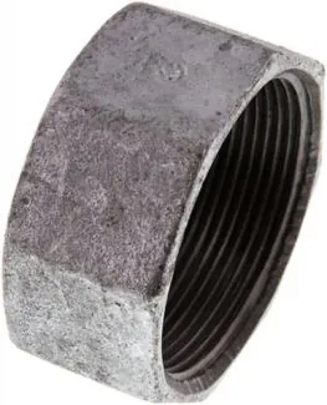 Temperguss-Verschlusskappe verzinkt, Innengewinde, PN 16, Industrie & Handwerk