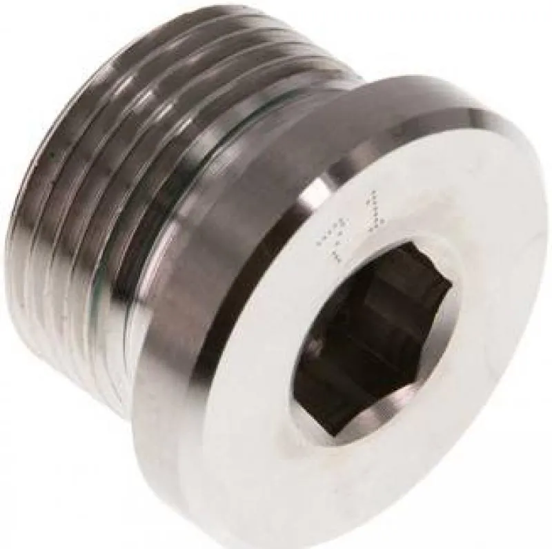 Verschlussschraube Edelstahl 1.4571, G-Gewinde (Zoll), Elastomerdichtung, bis 400 bar