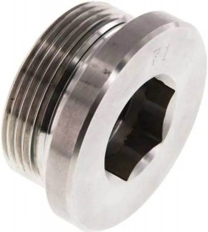 Verschlussschraube Edelstahl 1.4571, metrisch, Elastomerdichtung, bis 400 bar