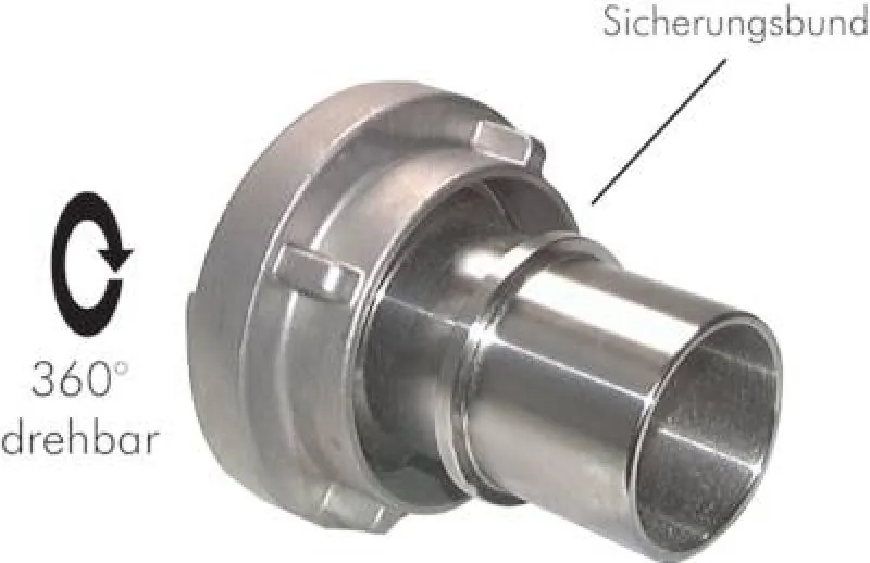 Storz-Kupplungen Schlauchstutzen Schaleneinband Aluminium geschmiedet