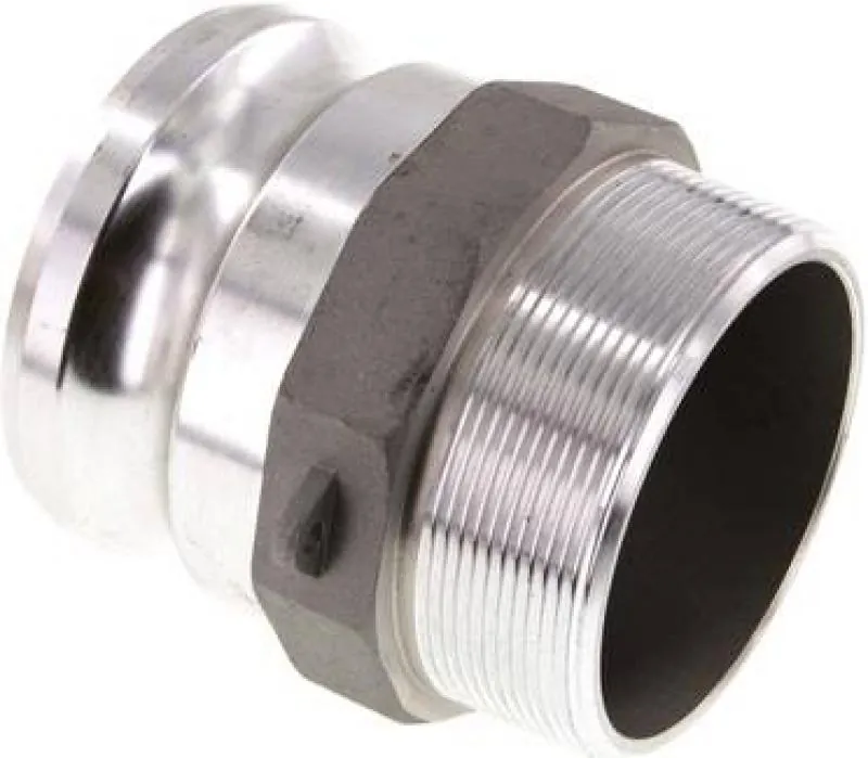 Kamlok-Stecker Aluminium Außengewinde Typ F