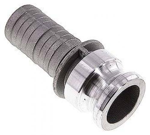 Schnellkupplungsstecker Aluminium mit Schlauchtülle, Typ E, alle Größen