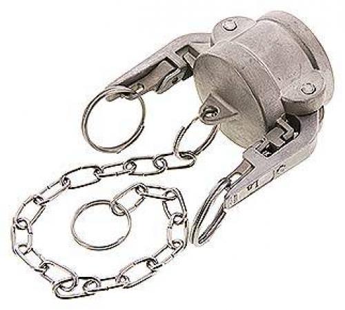 Verschlusskappen Edelstahl mit Sicherheitsverriegelung für Schnellkupplungsstecker, Typ DC, alle Größen