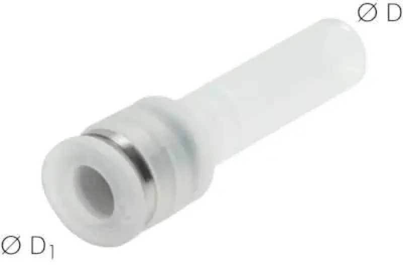 IQS Steckverbindungen PP reduzierend mit Stecknippel für Lebensmittel, alle Größen