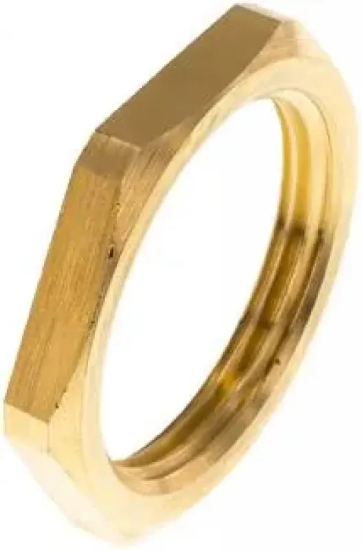 Sechskant-Gegenmutter aus Messing, Whitworth-Rohrgewinde, alle Größen