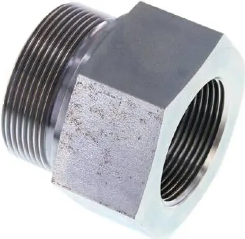 Hydraulik-Gewindereduzierungen Stahl verzinkt mit zylindrischem Innen- und Außengewinde bis 630 bar, Elastomerdichtung, alle Größen
