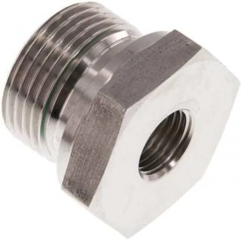 Hydraulik-Gewindereduzierungen VA 1.4571 mit zylindrischem Innen- und Außengewinde bis 630 bar, Elastomerdichtung, alle Größen