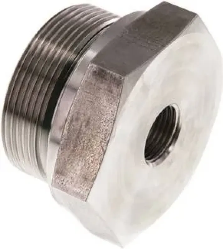 Hydraulik-Gewindereduzierungen VA 1.4571 mit zylindrischem Innen- und Außengewinde bis 630 bar, Elastomerdichtung, alle Größen