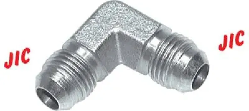 Hochdruck Winkel 90° Edelstahl V4A, UNF-Gewinde (JIC), bis 450 bar, alle Größen