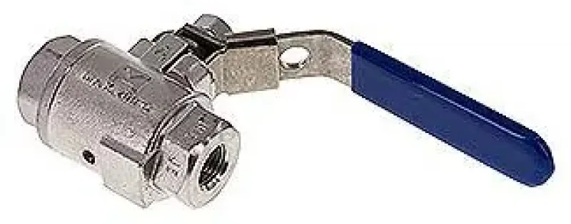 2-teilige Kugelhähne mit Zwangsentlüftung – Edelstahl, PN 16, alle Größen