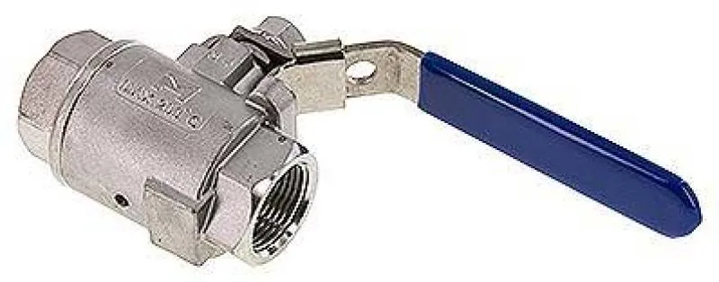 2-teilige Kugelhähne mit Zwangsentlüftung – Edelstahl, PN 16, alle Größen