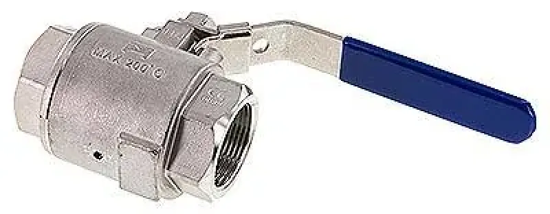 2-teilige Kugelhähne mit Zwangsentlüftung – Edelstahl, PN 16, alle Größen