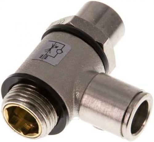 Drosselrückschlagventile mit Schlitzschraube MSV, alle Größen