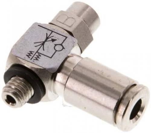 Drosselrückschlagventile mit Schlitzschraube MSV, alle Größen