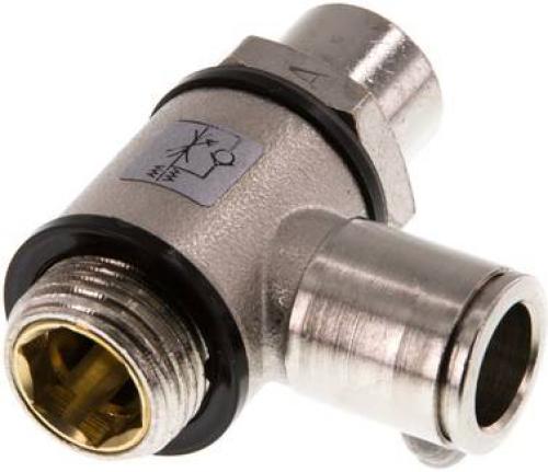 Drosselrückschlagventile mit Schlitzschraube MSV, alle Größen