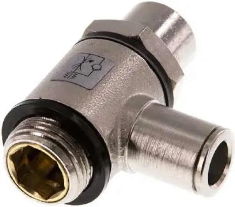 IQS Drosselrückschlagventil Hohlschraubenform – mit Schlitzschraube MSV – alle Größen 4mm bis 12mm