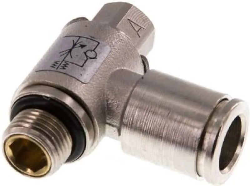 IQS Drosselrückschlagventil – mit Schlitzschraube MSV – alle Größen 4mm bis 12mm