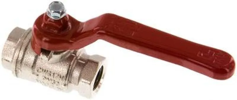 Kugelhähne 2-teilig Messing vernickelt – voller Durchgang, IG, kurze Bauform, bis 50 bar, alle Größen