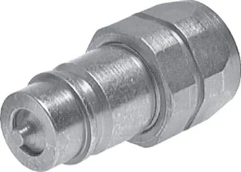 Hydraulik-Schnellkupplung (Stecker) aus verzinktem Stahl mit Innengewinde