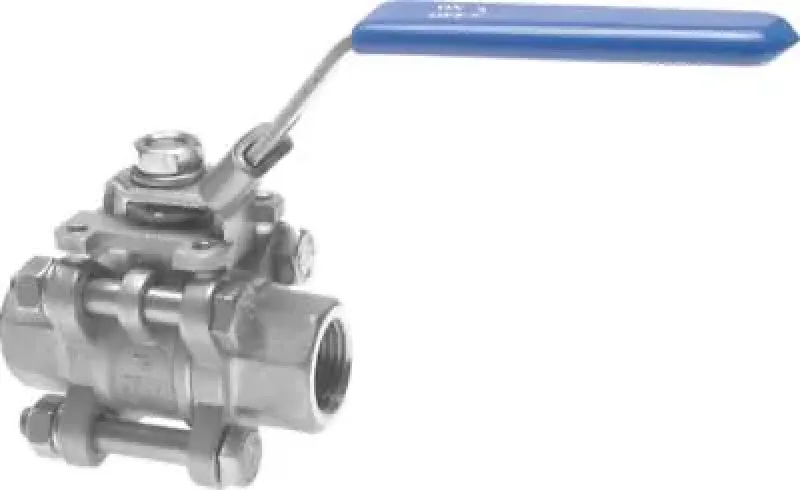 Edelstahl-Kugelhähne 3-teilig – IG, voller Durchgang, PN 63, auch NPT-Gewinde, alle Größen