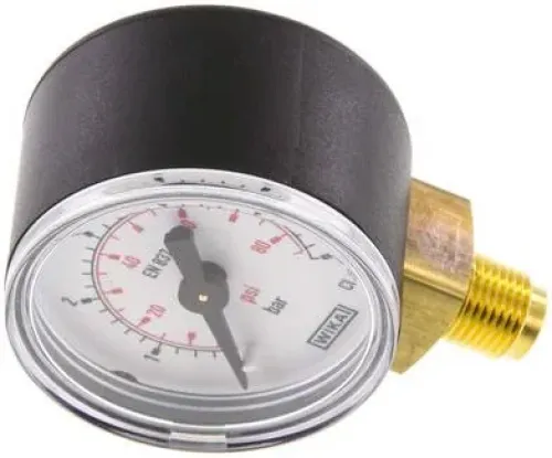 WIKA Manometer Ø 40, 50, 63 mm, Kunststoffgehäuse, Anschluss unten, Klasse 2.5