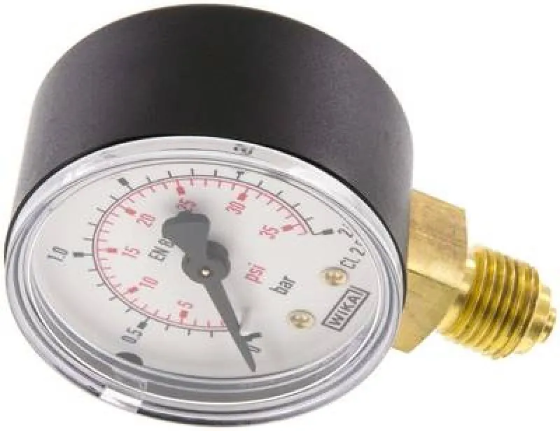 WIKA Manometer Ø 40, 50, 63 mm, Kunststoffgehäuse, Anschluss unten, Klasse 2.5