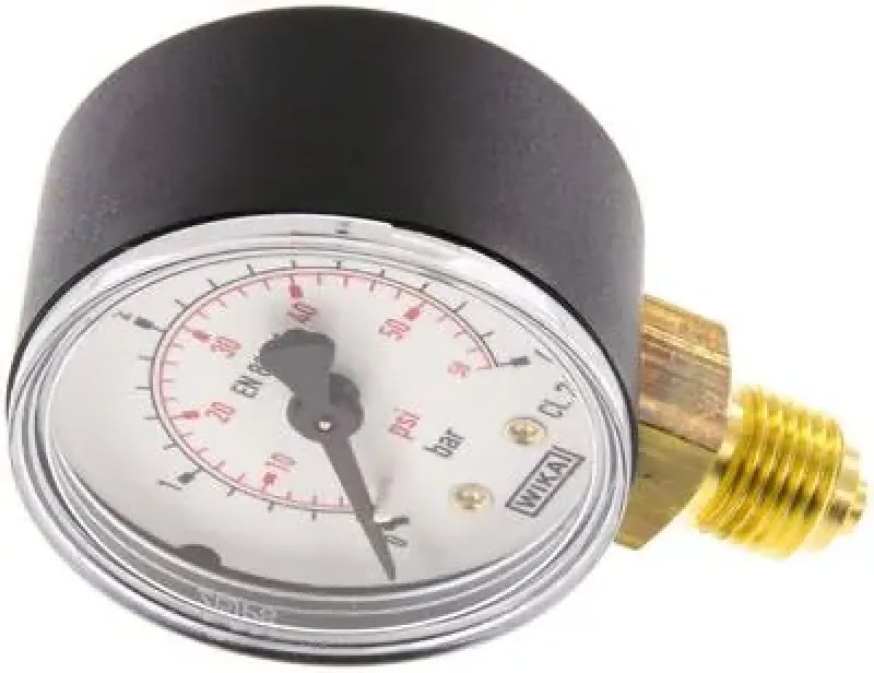 WIKA Manometer Ø 40, 50, 63 mm, Kunststoffgehäuse, Anschluss unten, Klasse 2.5