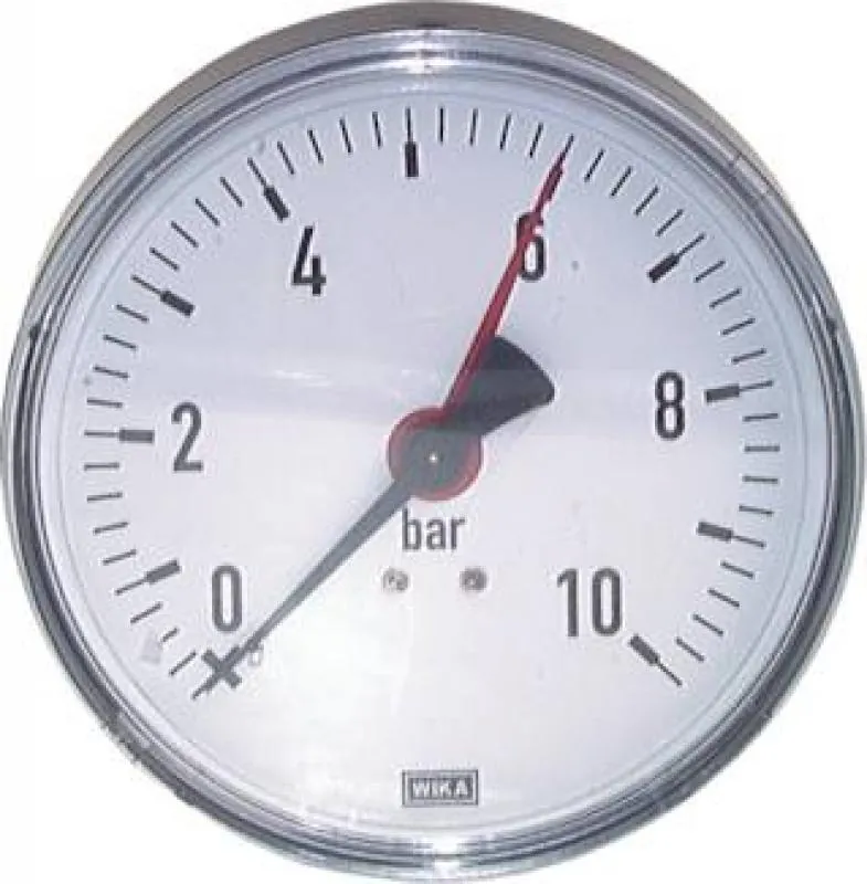 WIKA Manometer Ø 80, 100 mm, Anschluss hinten (axial), Klasse 2.5, Original