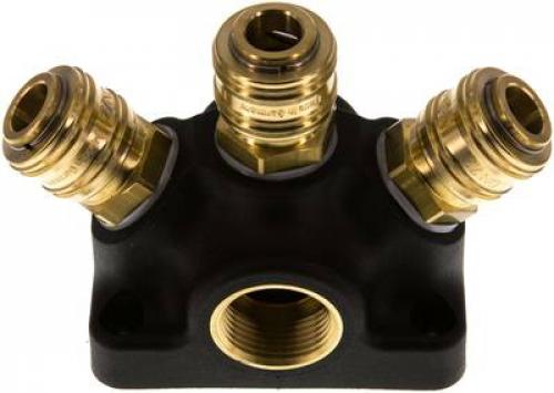 Wanddosen mit Innengewinde und Kupplungsdosen NW 7,2, Kunststoff, alle Größen