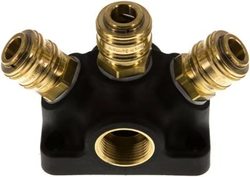 Wanddose mit Innengewinde und Kupplungsdose NW 7,2 Kunststoff