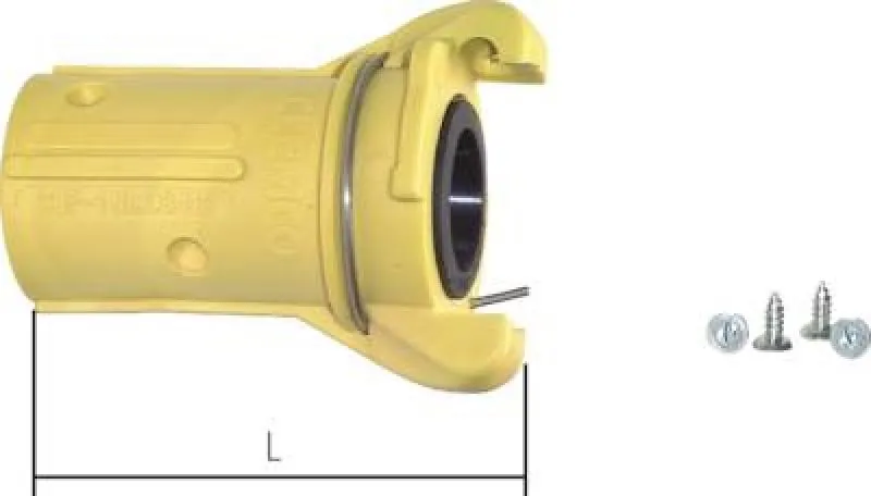 Sandstrahlkupplung Nylon Schlauchtülle 58mm