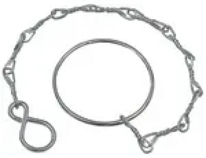 Einzelne Ersatzkette aus Edelstahl mit Befestigungshaken