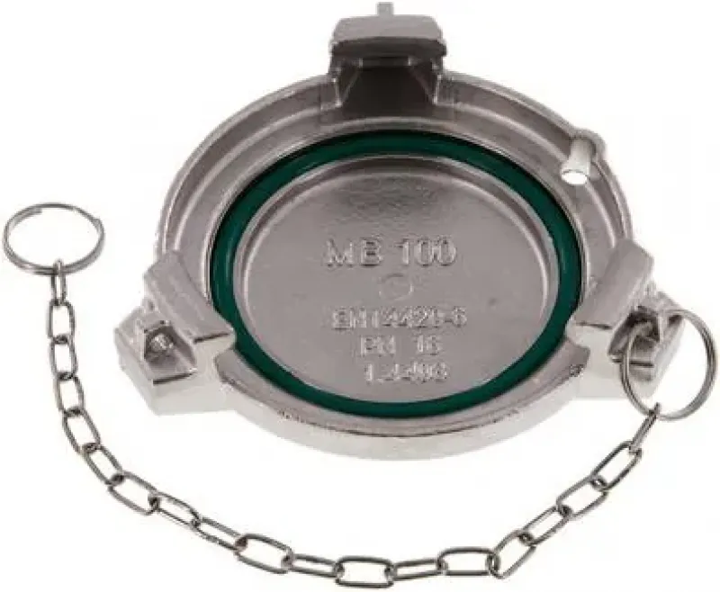 Verschlusskappen MB für Tankwagen V-Teile Edelstahl 1.4401