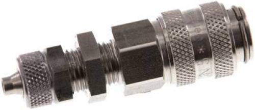 Kupplungsdosen mit Überwurfmutter & Schottgewinde, NW 5, Edelstahl 1.4404,  alle Größen