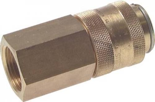 Kupplungsdosen mit Innengewinde, NW 19, Messing, alle Größen