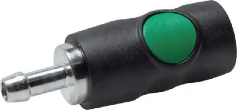 Sicherheits-Druckknopfkupplungsdose mit Schlauchtülle NW 7,2 Kunststoff