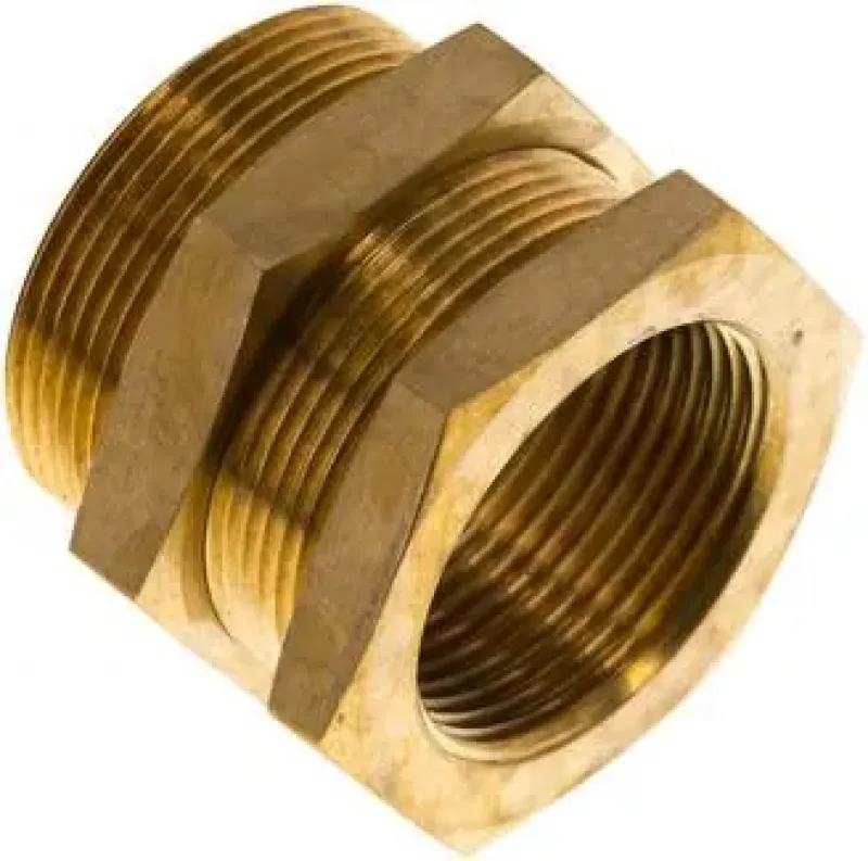 Schottverschraubung aus Messing, für Plattenmontage, bis 16 bar, alle Größen