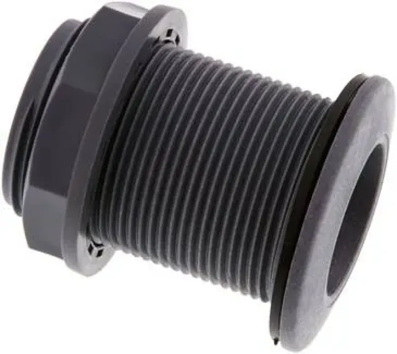 Schottverschraubung aus PP (Polypropylen), ohne Innengewinde, PN 10, alle Größen