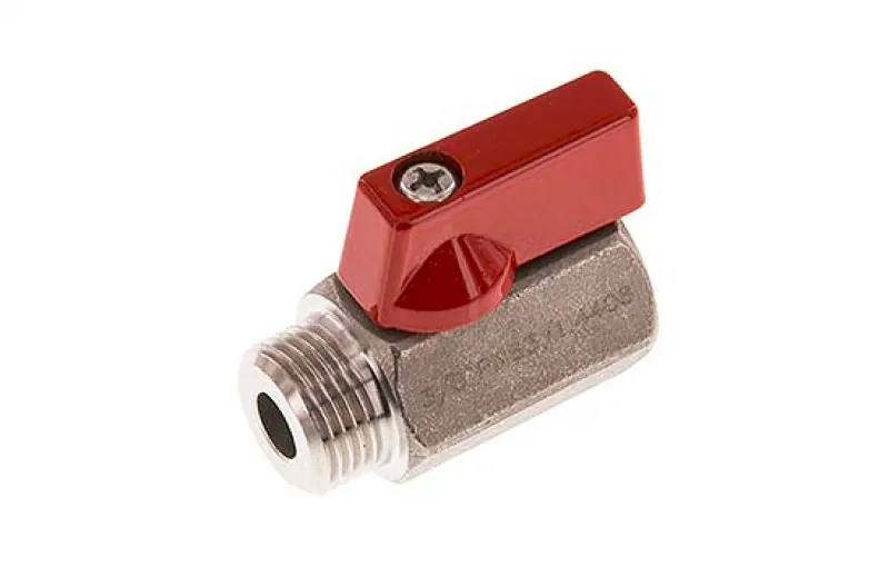 Mini-Kugelhähne mit Knebelgriff – Edelstahl, PN 63 (Eco-Line), alle Größen