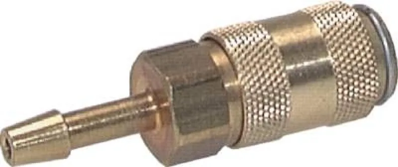 Pneumatik-Kupplungsdose NW 2,7, Messing, Schlauchtülle