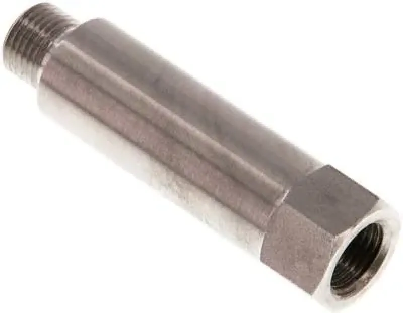 Gewindeverlängerungen Edelstahl 1.4571 mit zylindrischem Außen- und Innengewinde bis 40 bar, alle Größen